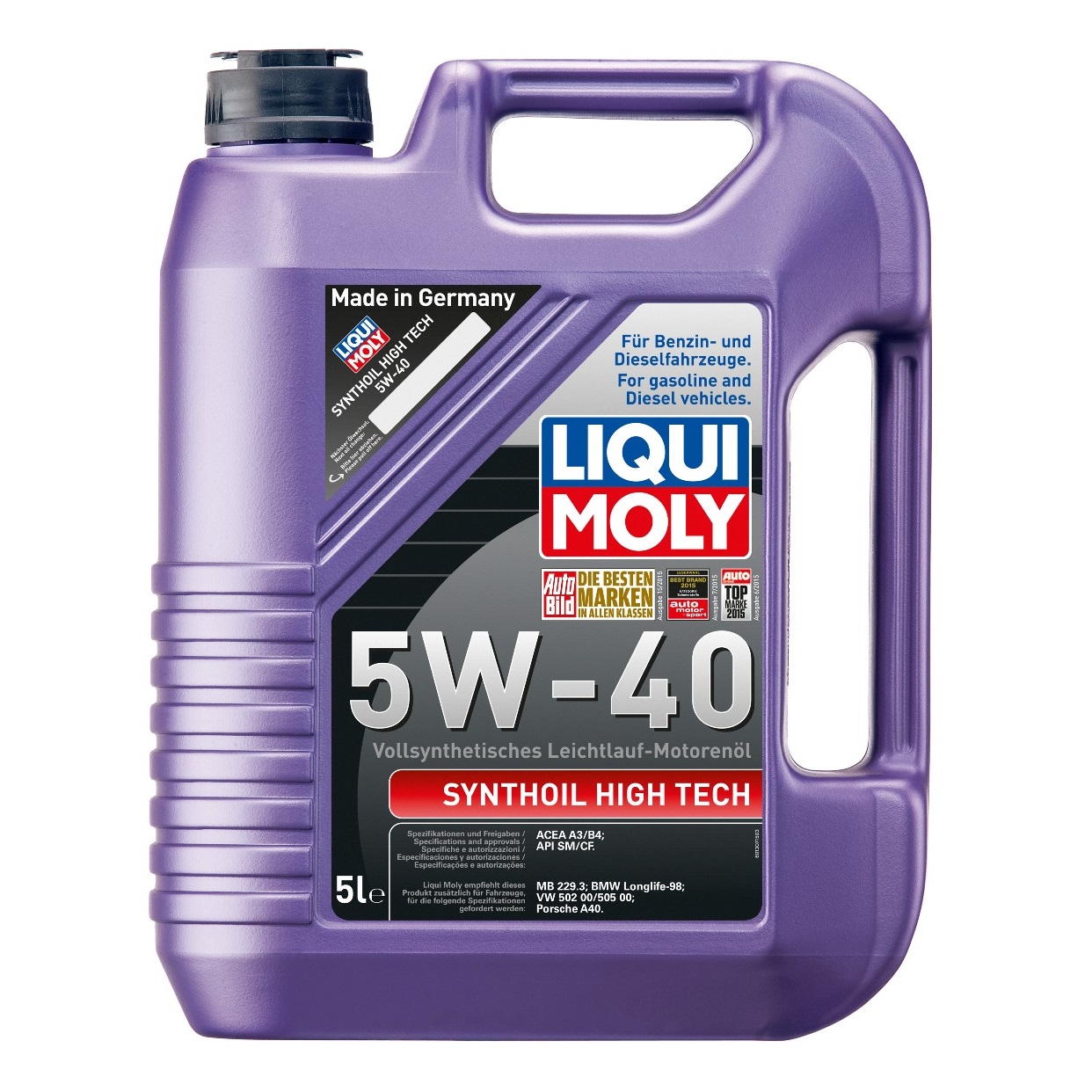 Liqui Moly Synthoil High Tech 5W-40 (1307, 1856) / 5L (la comanda in fiecare joi)