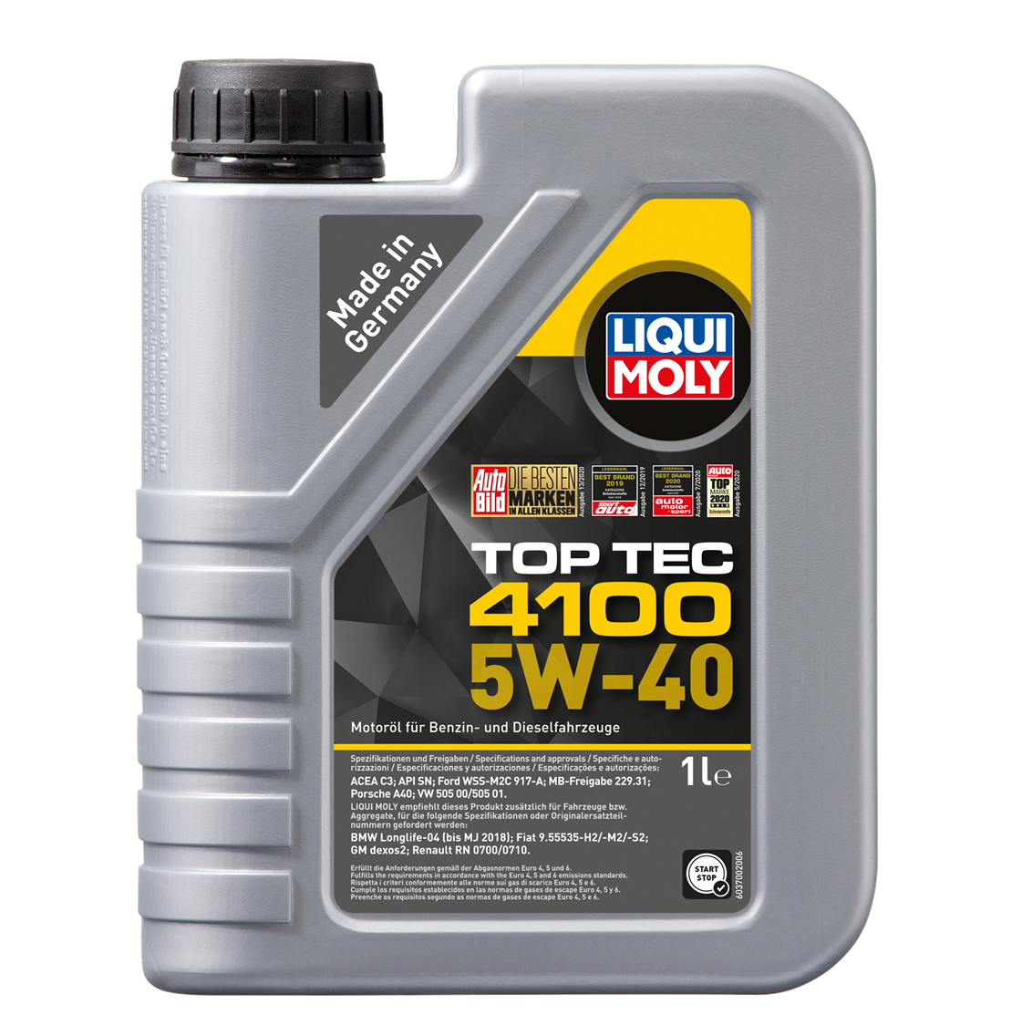 Liqui Moly TopTec 4100 5W-40 (2682, 9510) / 1 L