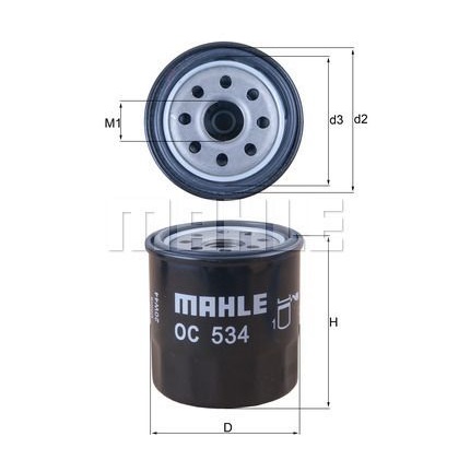 Filtru ulei Mahle/Knecht OC 534 (90915-YZZE1)